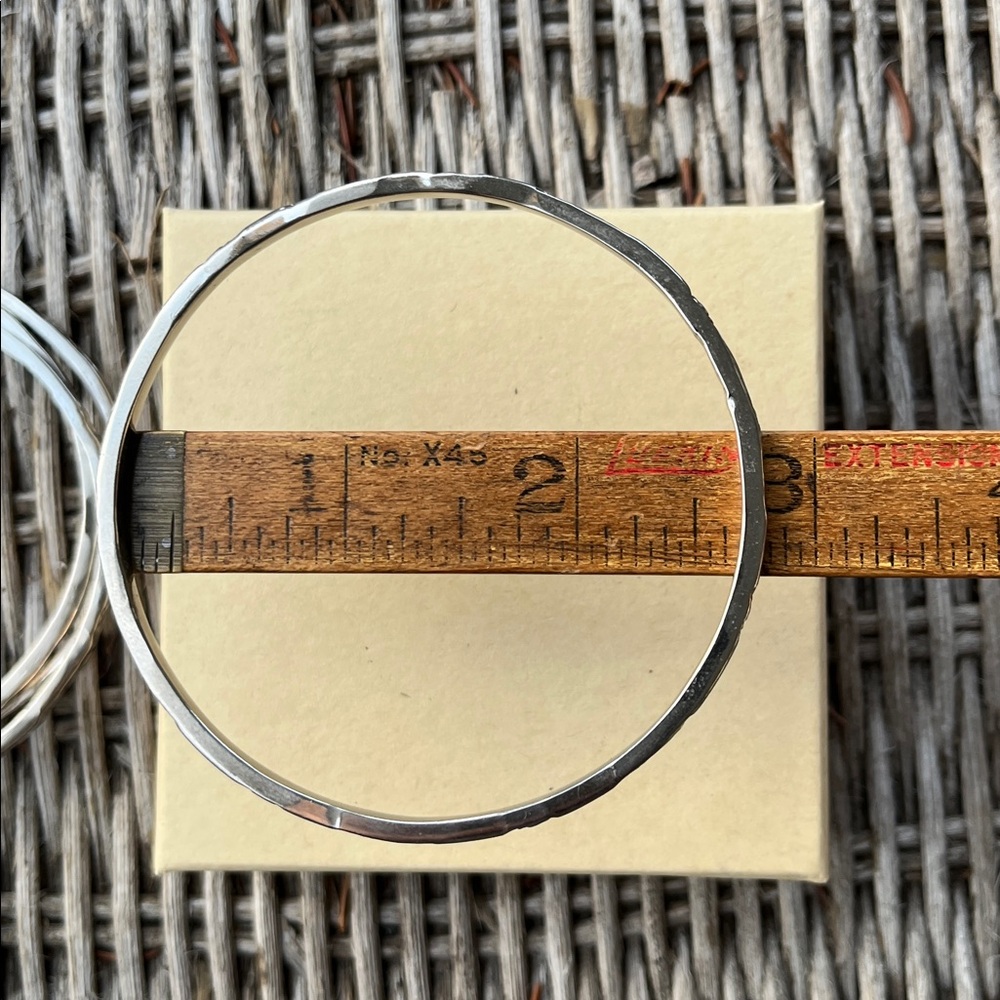 sterling silver bangle set of 4 - Picture 7 of 7